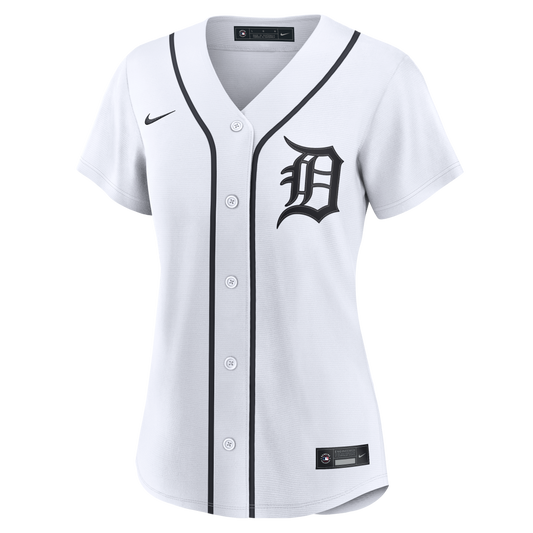 Detroit Tigers Nike Women's Home Replica Custom Jersey - White