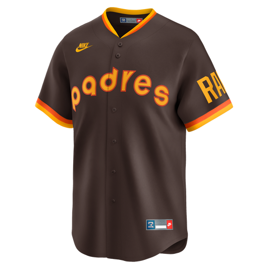 San Diego Padres Nike Cooperstown Collection Limited Jersey - Brown