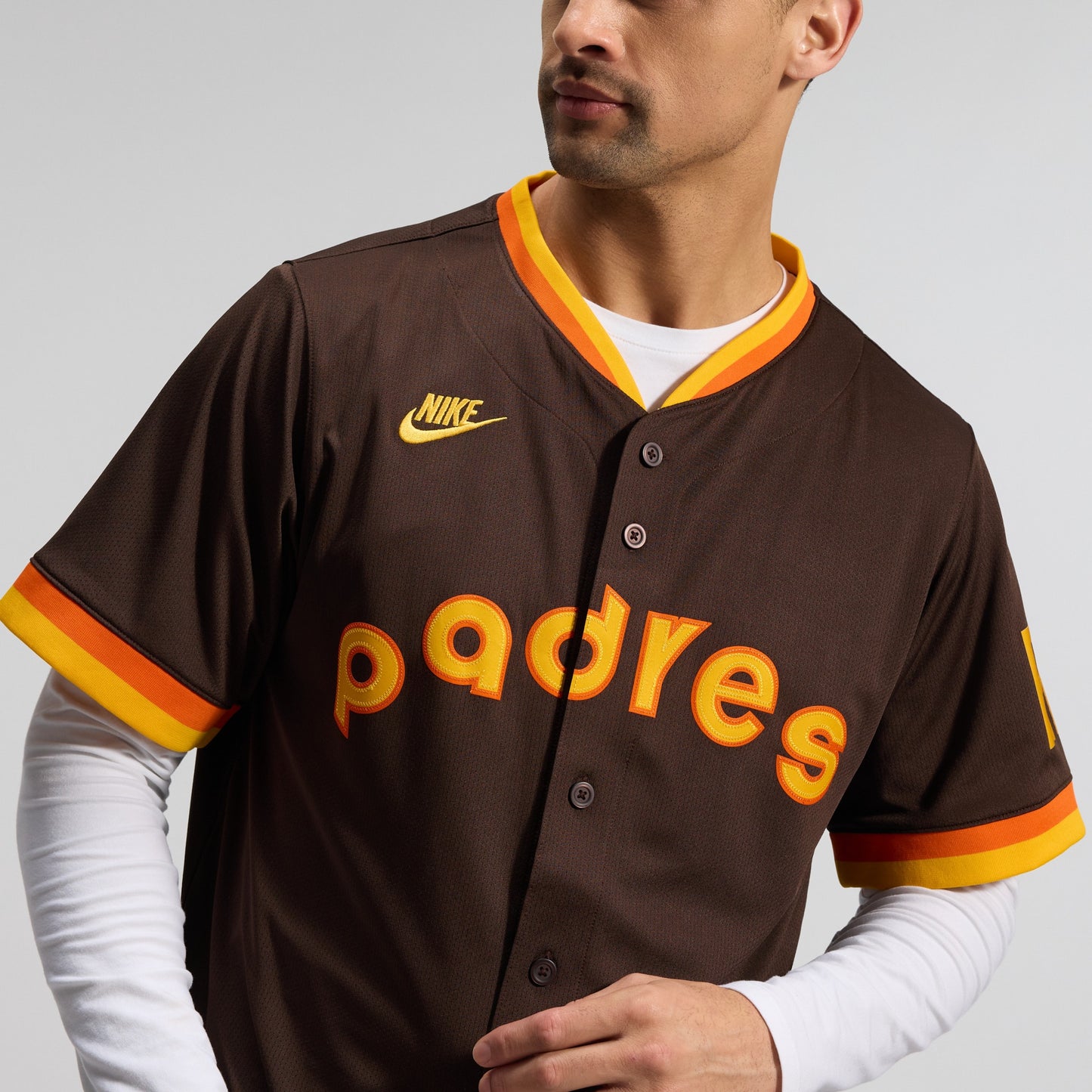 San Diego Padres Nike Cooperstown Collection Limited Jersey - Brown