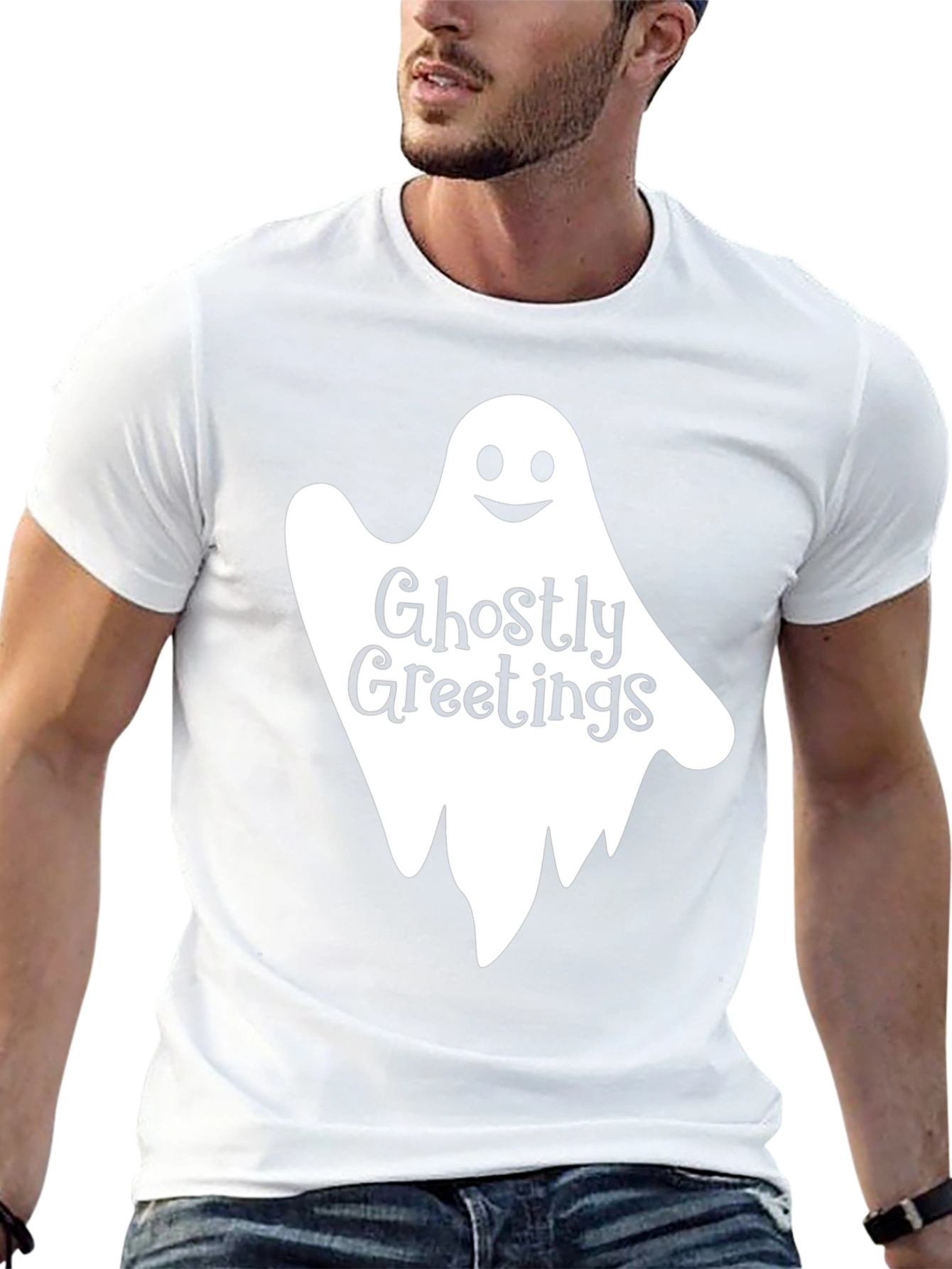 Ghostly Greetings Halloween T-Shirt