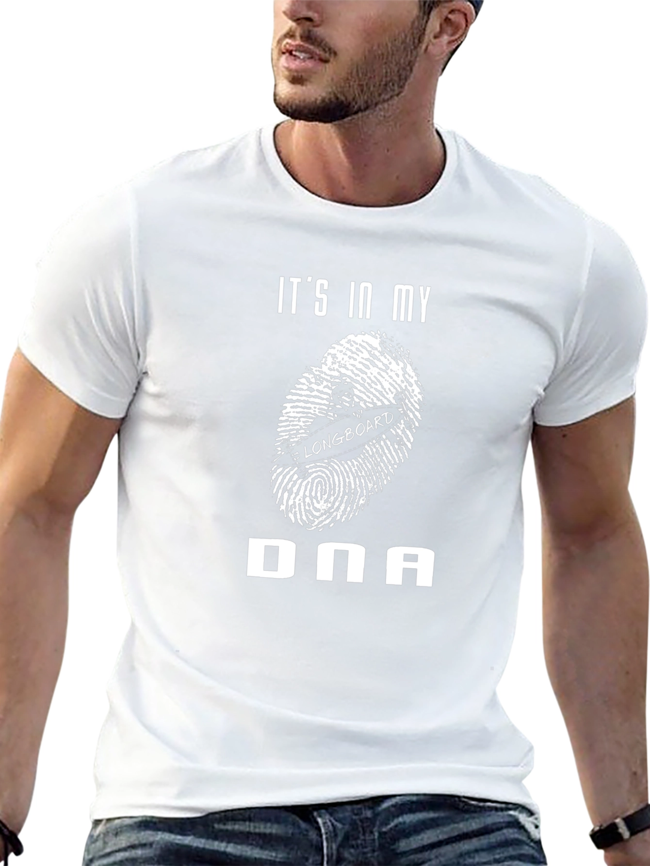 Longboard DNA T-Shirt - Black Graphic Tee