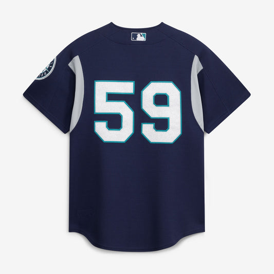 Felix Hernandez Seattle Mariners Mitchell & Ness Cooperstown Collection Batting Practice Jersey – Navy
