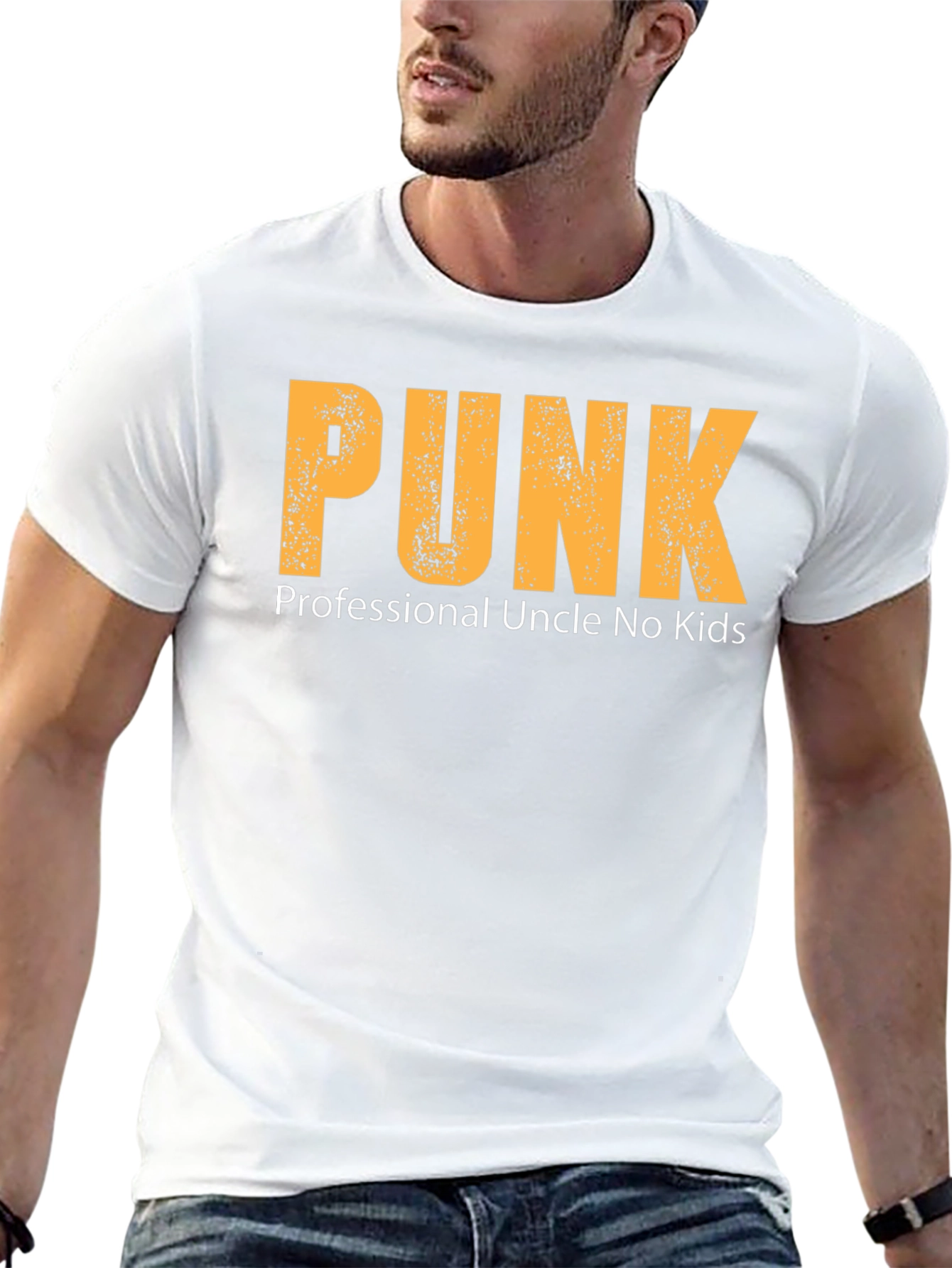 Punk Professional Uncle No Kids Graphic T-Shirt