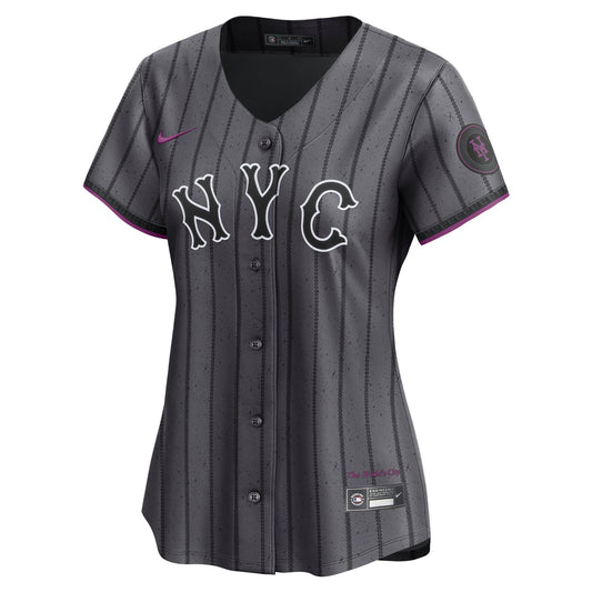 Francisco Lindor New York Mets Nike Women's City Connect Limited Jersey - Gray