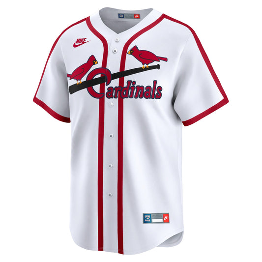 St. Louis Cardinals Nike Cooperstown Collection Limited Jersey - White