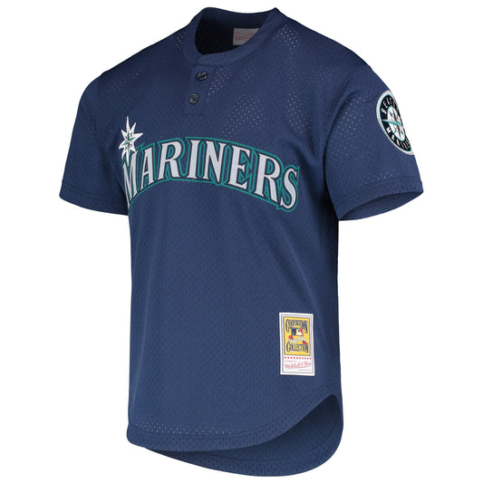 Ichiro Suzuki Seattle Mariners Mitchell & Ness Authentic Batting Practice Jersey - Navy
