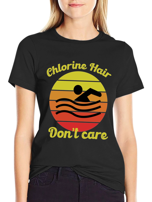Chlorine Hair Dont Care Graphic Tee