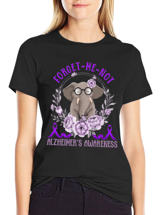 Alzheimers Awareness Elephant T-Shirt