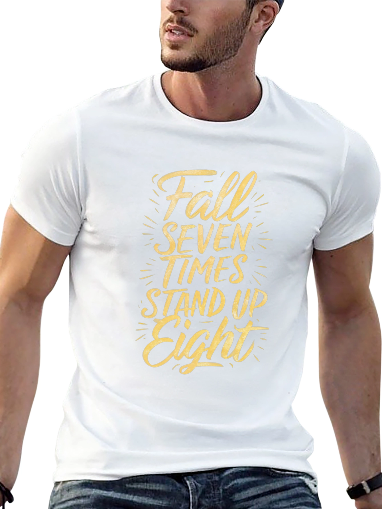Fall Seven Times Stand Up Eight Graphic Tee