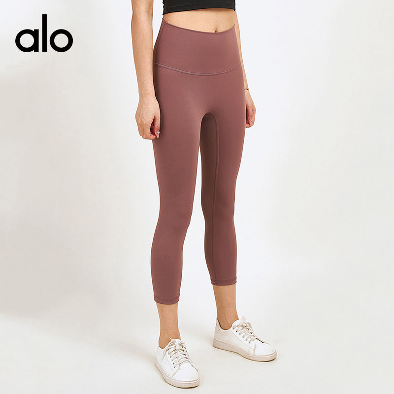 Alo Yoga Bare-Sensation High-Waist Booty-Lifting Yoga Pants, Tight & Stretchy Workout Cropped Leggings