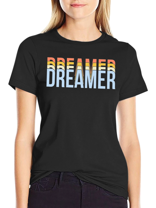 Dreamer Graphic Tee - Retro Style Black T-Shirt
