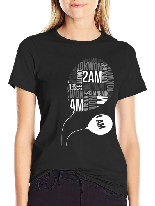 2AM Kpop Band Fan T-Shirt - Black Cotton Tee