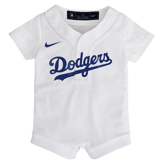 Los Angeles Dodgers Nike Infant Home Replica Romper Jersey - White