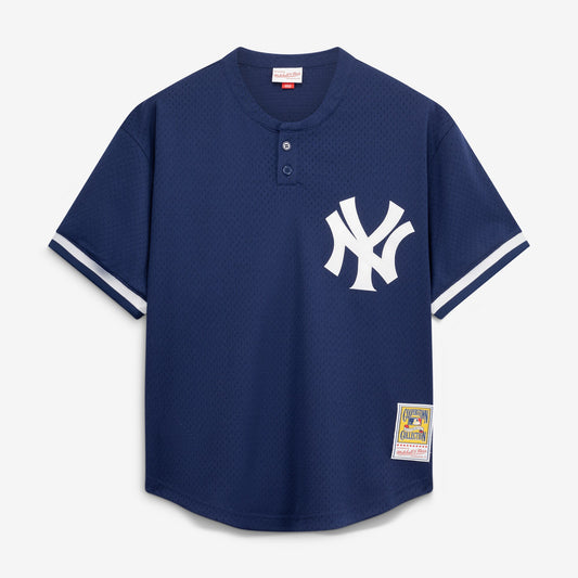 Bernie Williams New York Yankees Mitchell & Ness Authentic Batting Practice Jersey - Navy