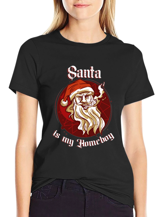 Santa Is My Homeboy Graphic T-Shirt