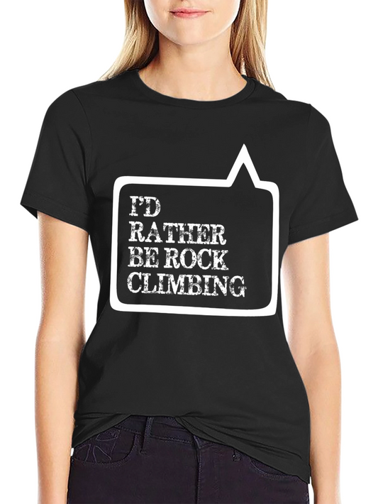 Rock Climbing Graphic Tee - Black