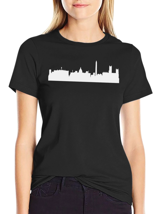 Washington DC Skyline Black Graphic Tee