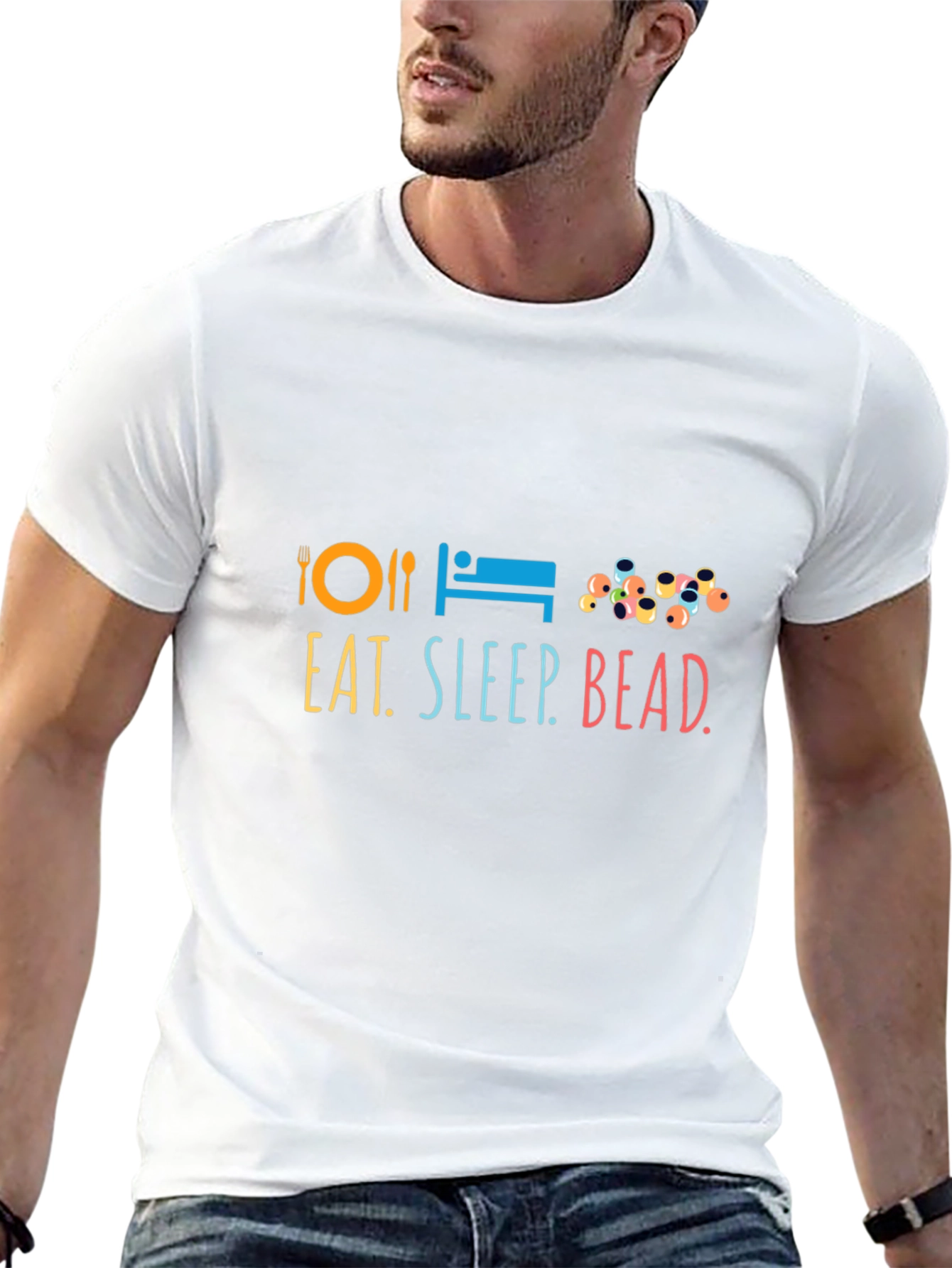 Eat Sleep Bead T-Shirt | Graphic Tee