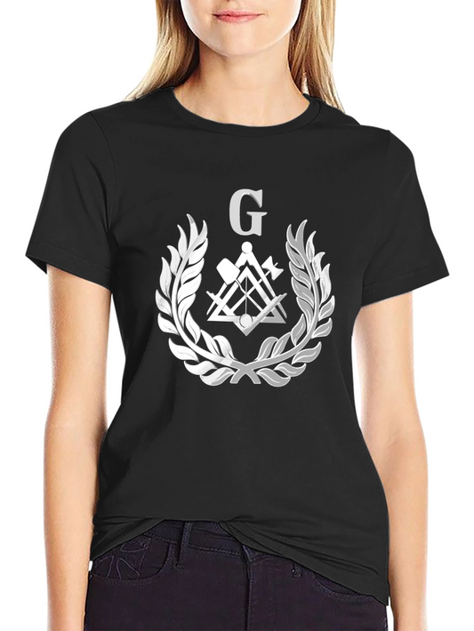 Masonic Symbol T-Shirt - Square and Compasses Design