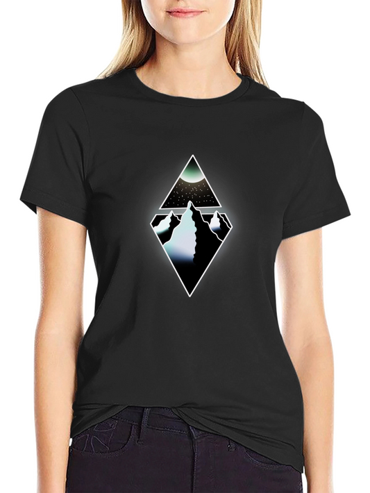 Diamond Mountain Graphic Tee - Mens Black T-Shirt