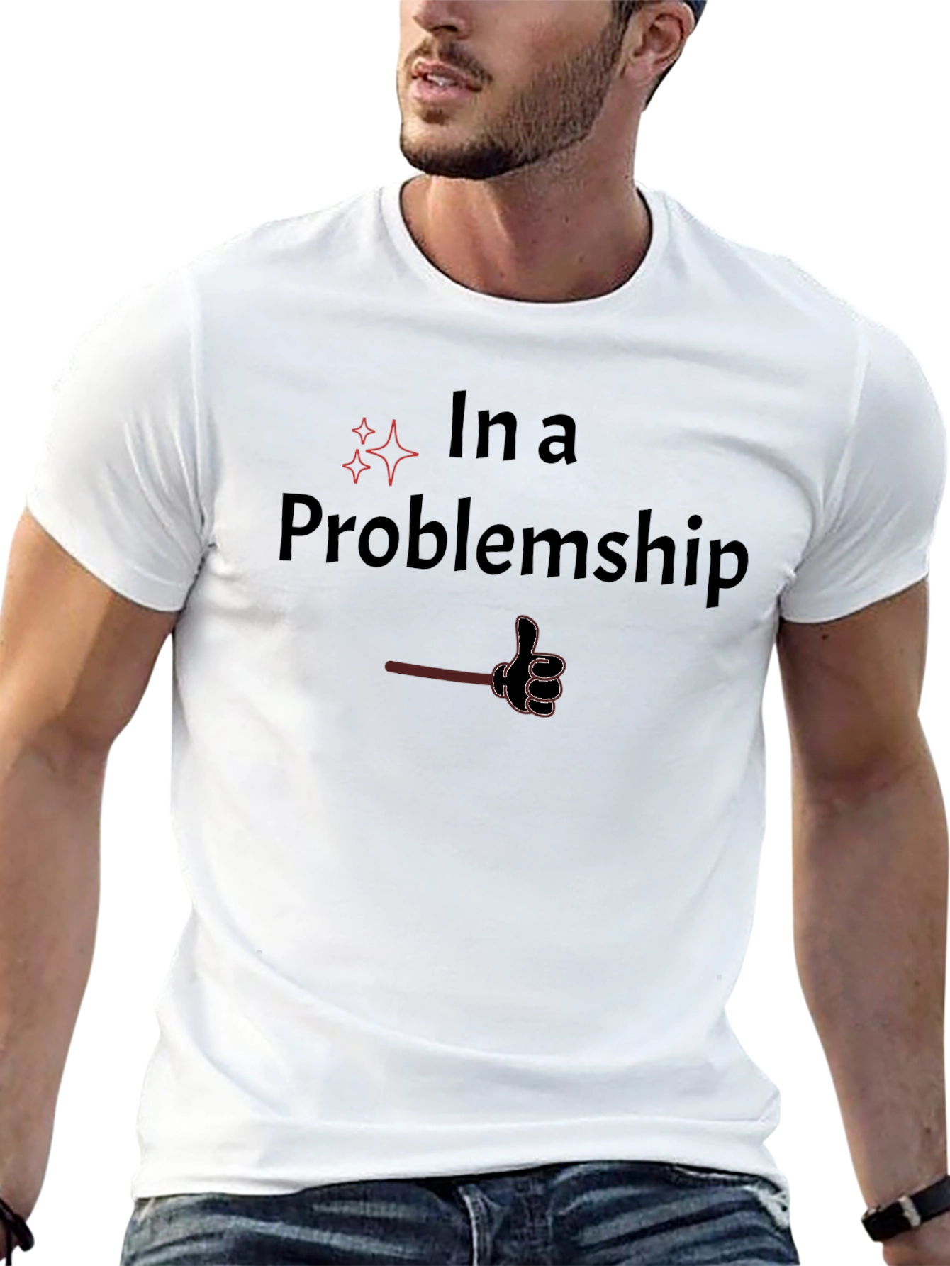 In a Problemship Black Tee