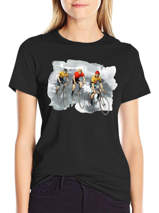 Vintage Cyclist T-Shirt - Retro Bike Racing Tee