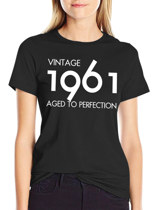 Vintage 1961 Aged to Perfection Black T-Shirt