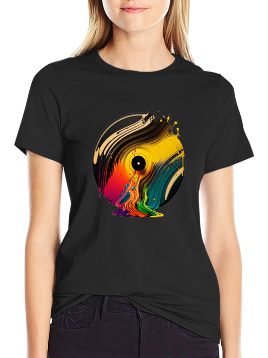 Retro Vinyl Record Graphic Tee - Cool Music Lover Shirt