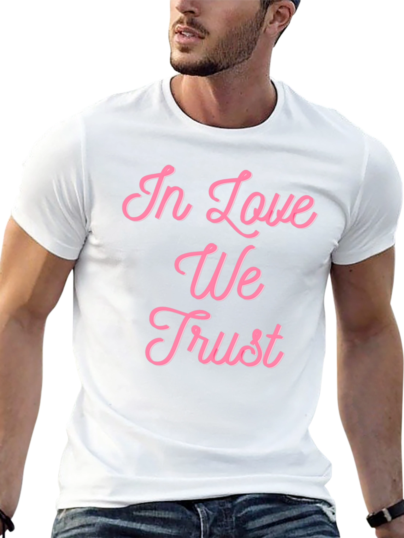 In Love We Trust Graphic Tee - Black