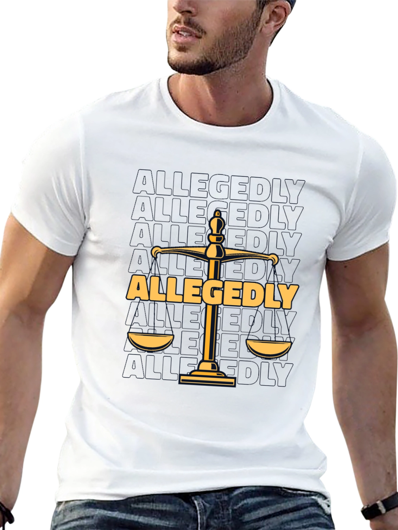 Allegedly Law Scales Graphic T-Shirt