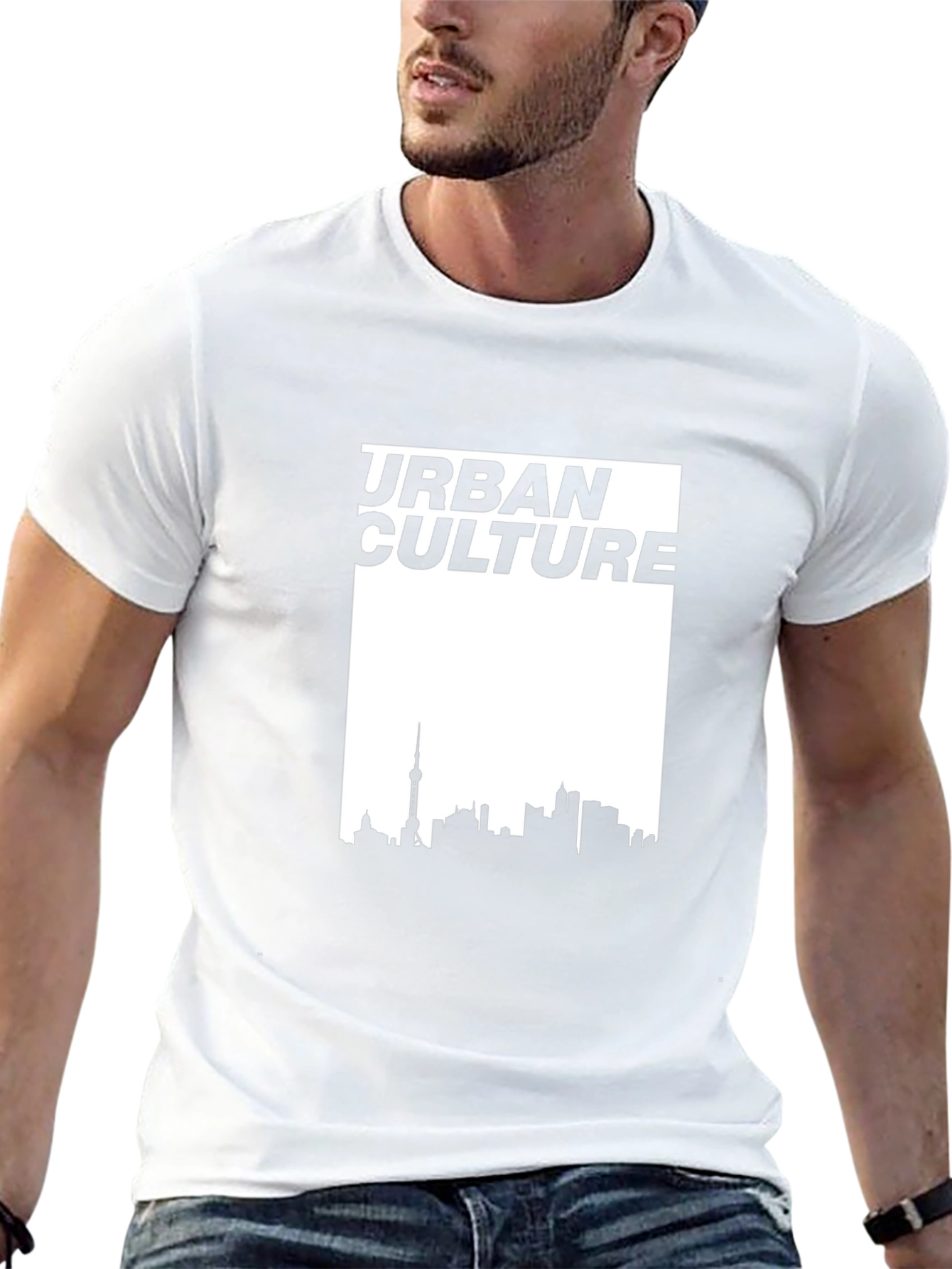 Urban Culture Graphic Tee - Black