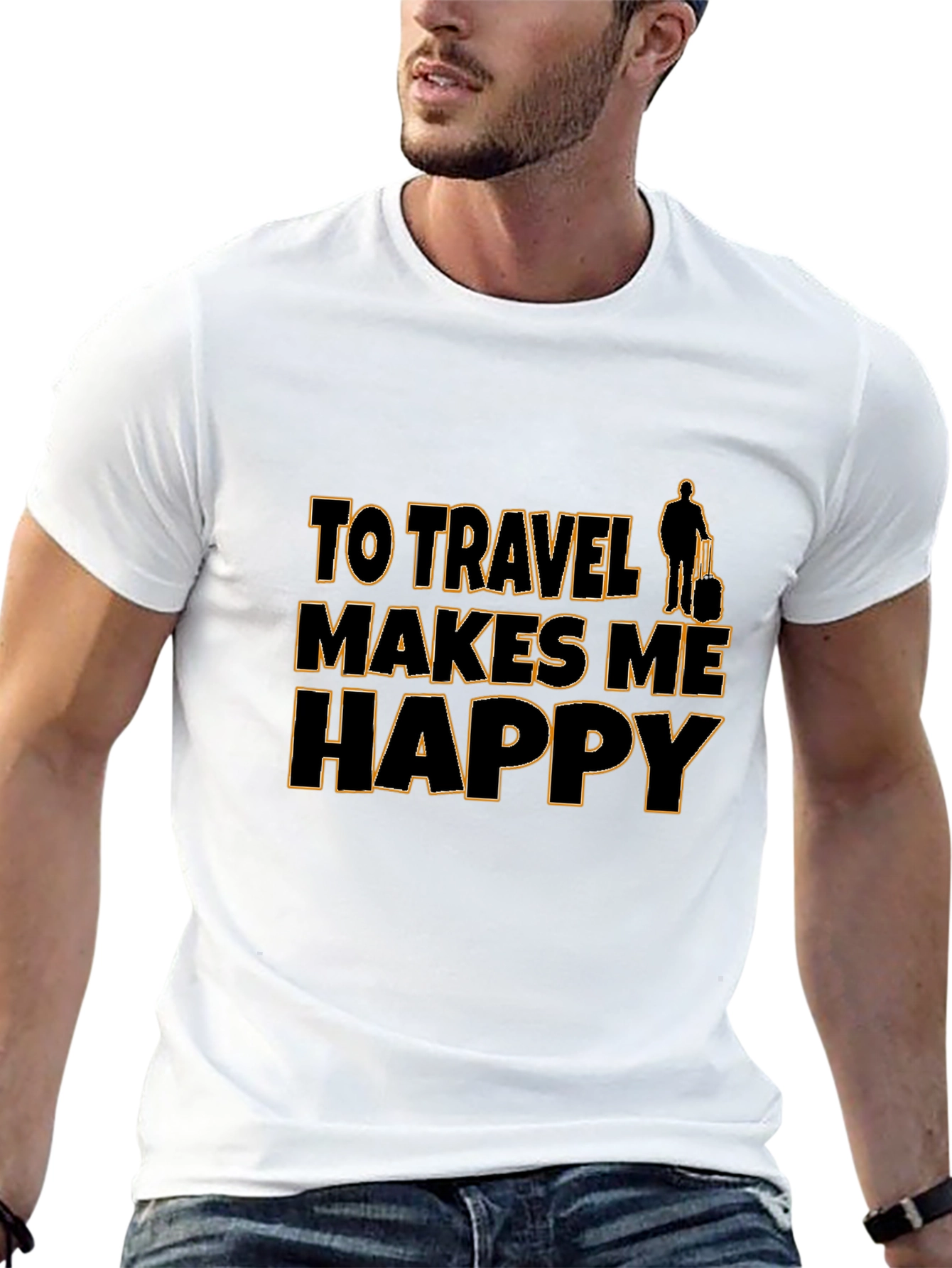 Travel Makes Me Happy T-Shirt