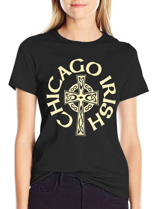 Chicago Irish Celtic Cross Graphic Tee