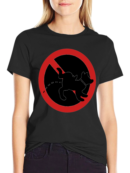 No Dog Peeing T-Shirt - Novelty Graphic Tee