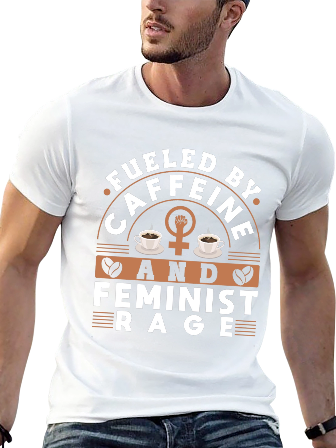 Fueled By Caffeine & Feminist Rage Graphic Tee