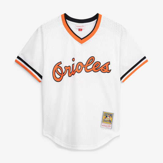 Cal Ripken Jr. Baltimore Orioles Mitchell & Ness Authentic Batting Practice Jersey - White