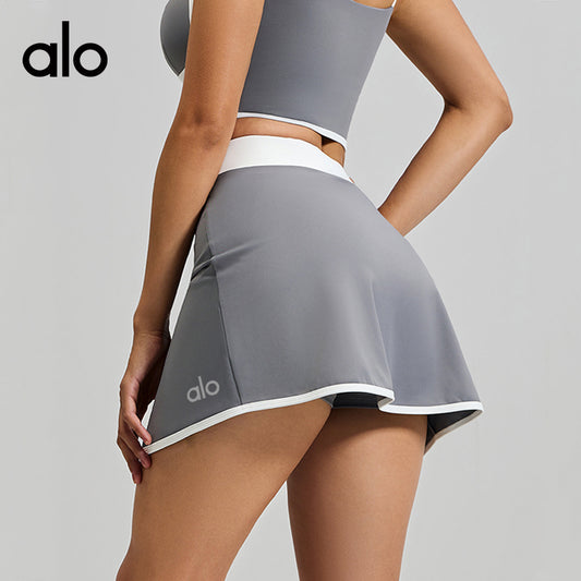 Alo Yoga Naked-Feel 2-in-1 Anti-Chafing Sports Skirt, Breathable Stretch Short Skirt for Fitness & Casual Wear
