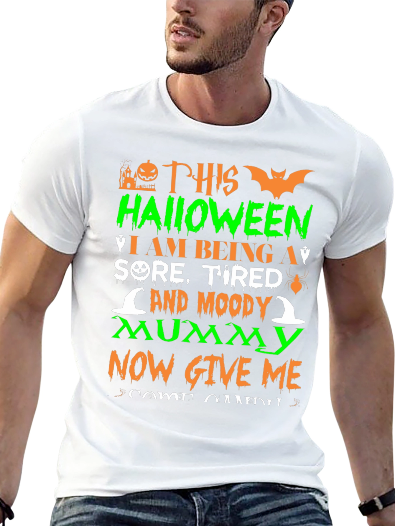 Funny Halloween Mummy T-Shirt