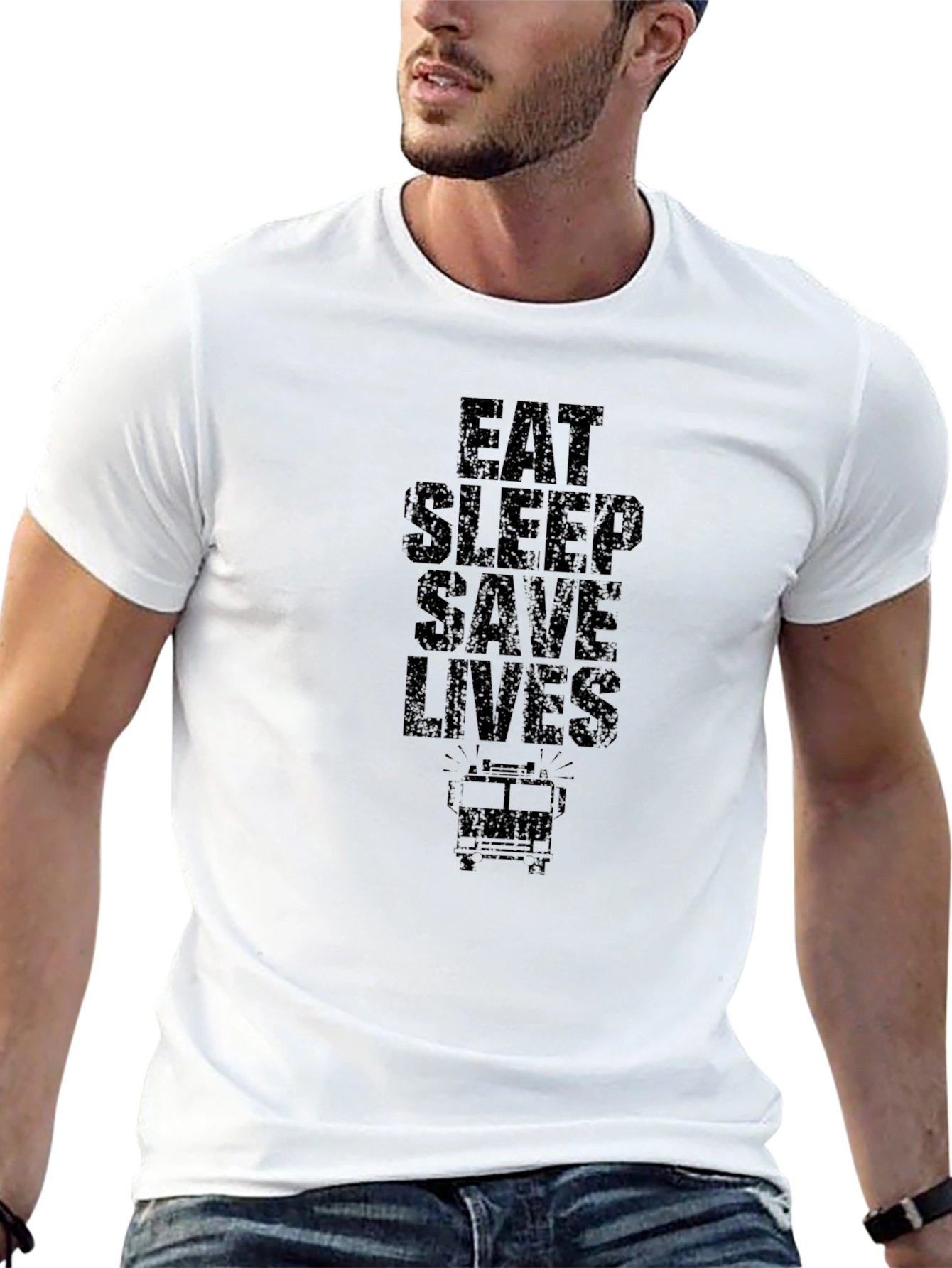 Eat Sleep Save Lives Graphic Tee