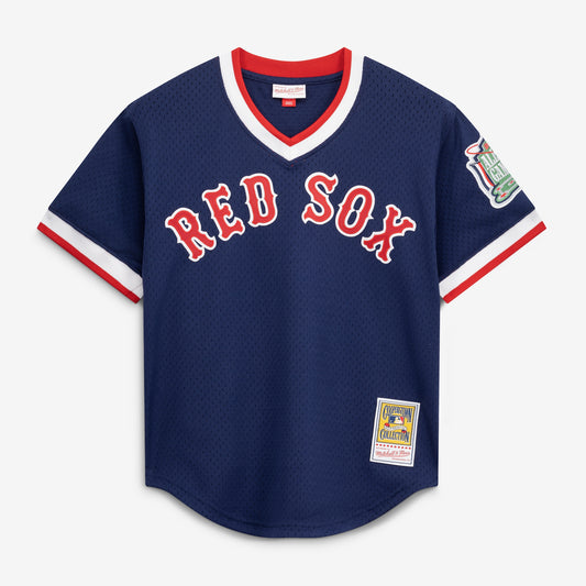 Pedro Martinez Boston Red Sox Mitchell & Ness Authentic Batting Practice Jersey - Navy