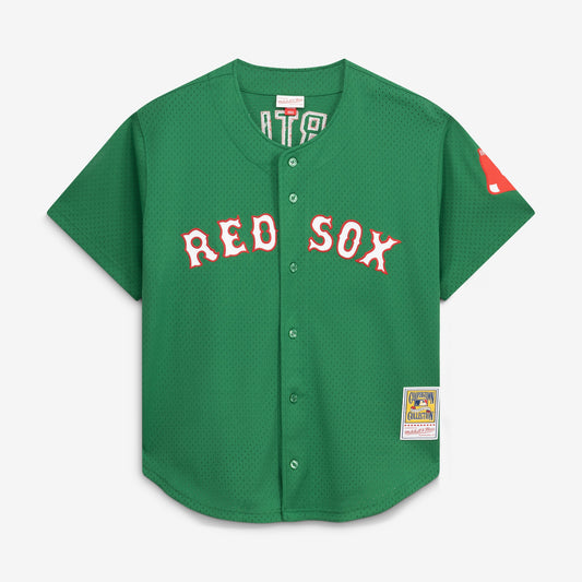 David Ortiz Boston Red Sox Mitchell & Ness Cooperstown Collection Mesh Batting Practice Jersey - Kelly Green