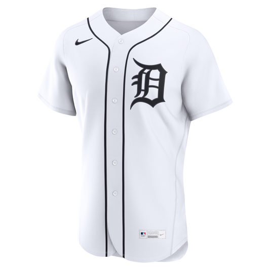 Detroit Tigers Nike Home Authentic Custom Jersey - White