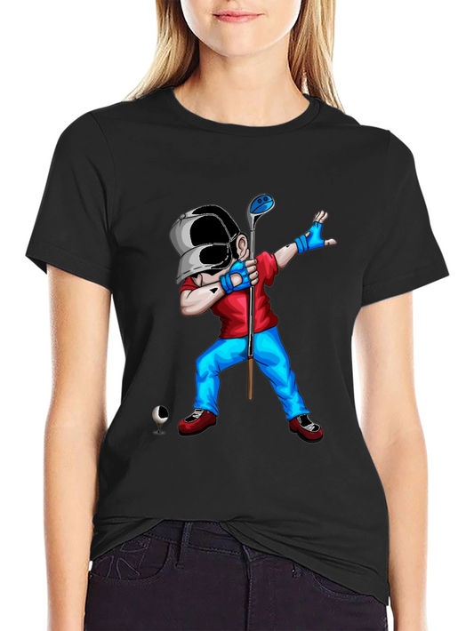 Dabbing Golfer Graphic Tee - Unique Style