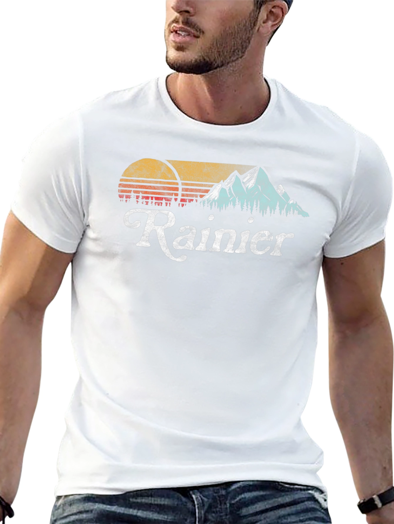 Retro Rainier Graphic T-Shirt