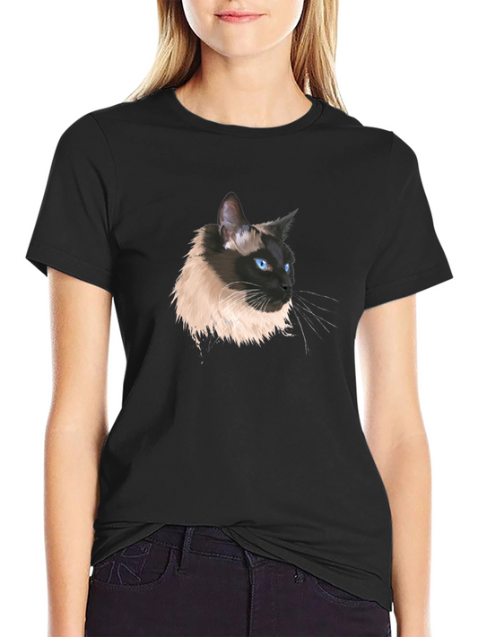 Siamese Cat Portrait T-Shirt
