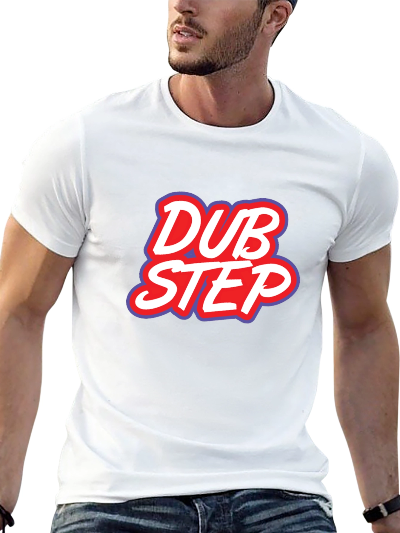 Dubstep Graphic Tee - Black Cotton T-Shirt