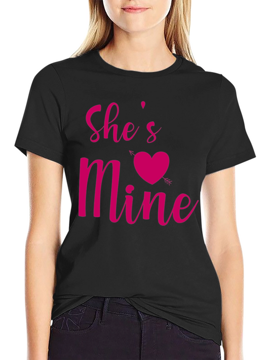 Shes Mine Valentines Day T-Shirt