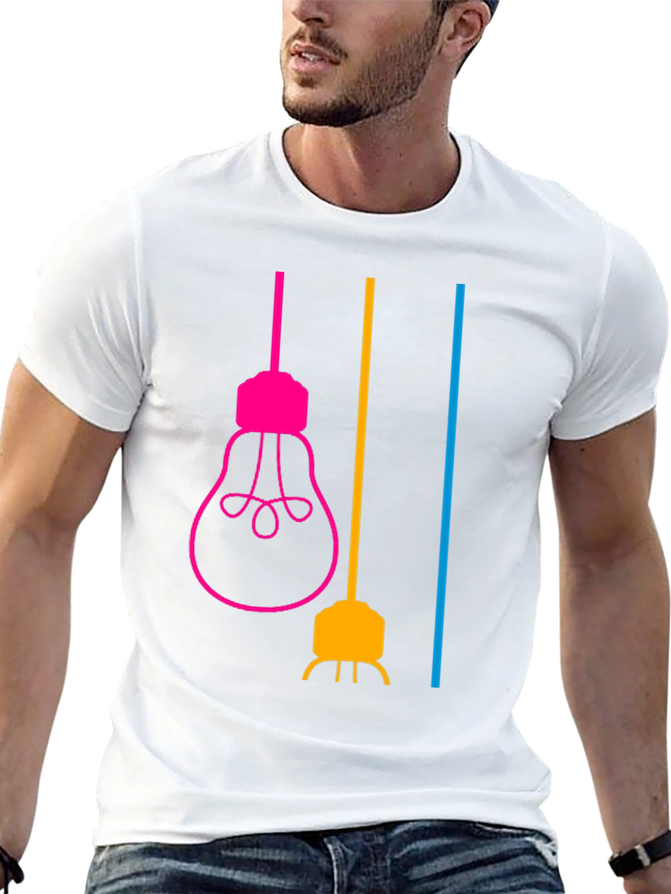 Modern Lightbulb Graphic T-Shirt - Stylish & Unique