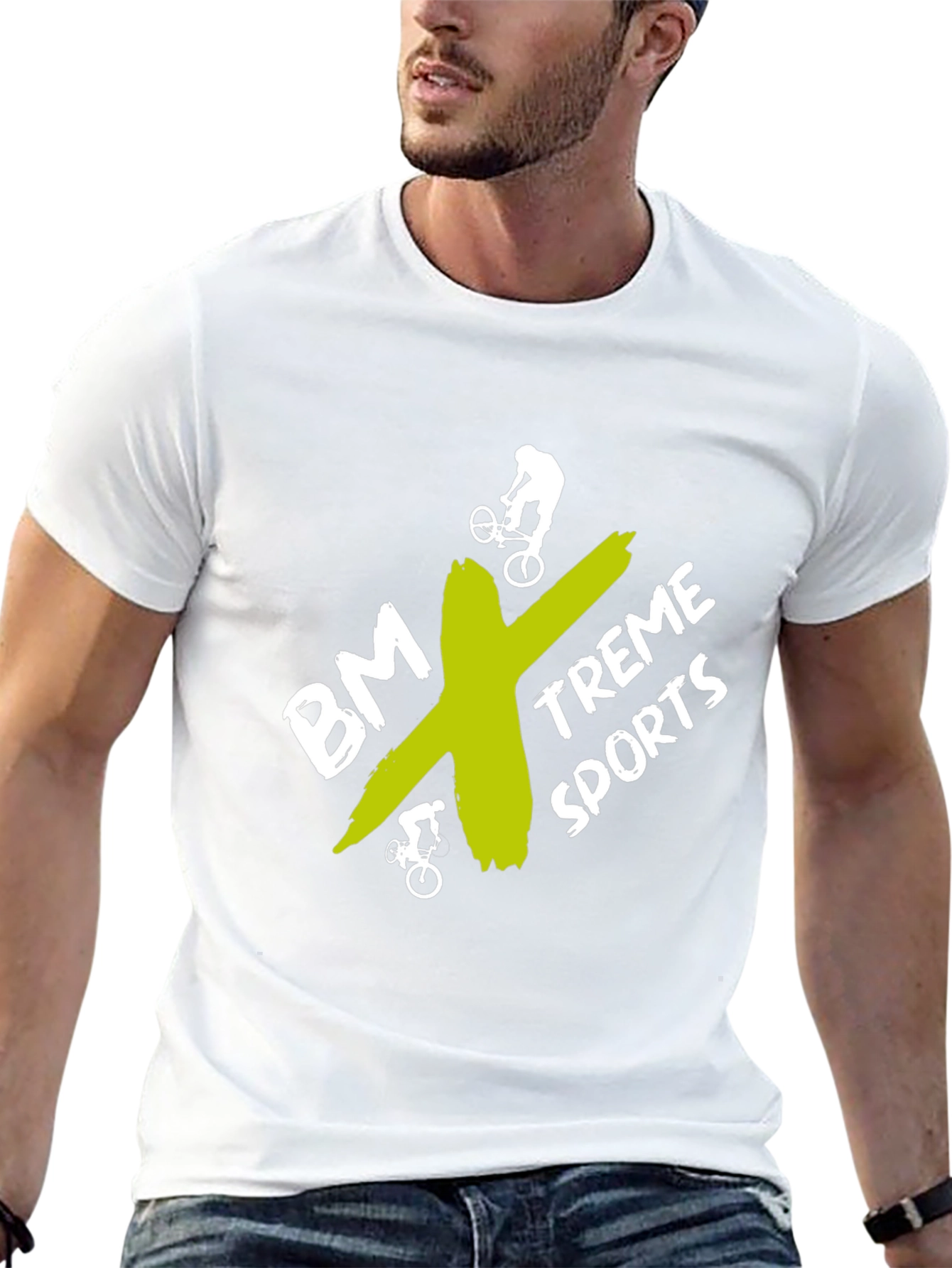 BMX-Treme Sports Graphic Tee - Black Cotton Blend