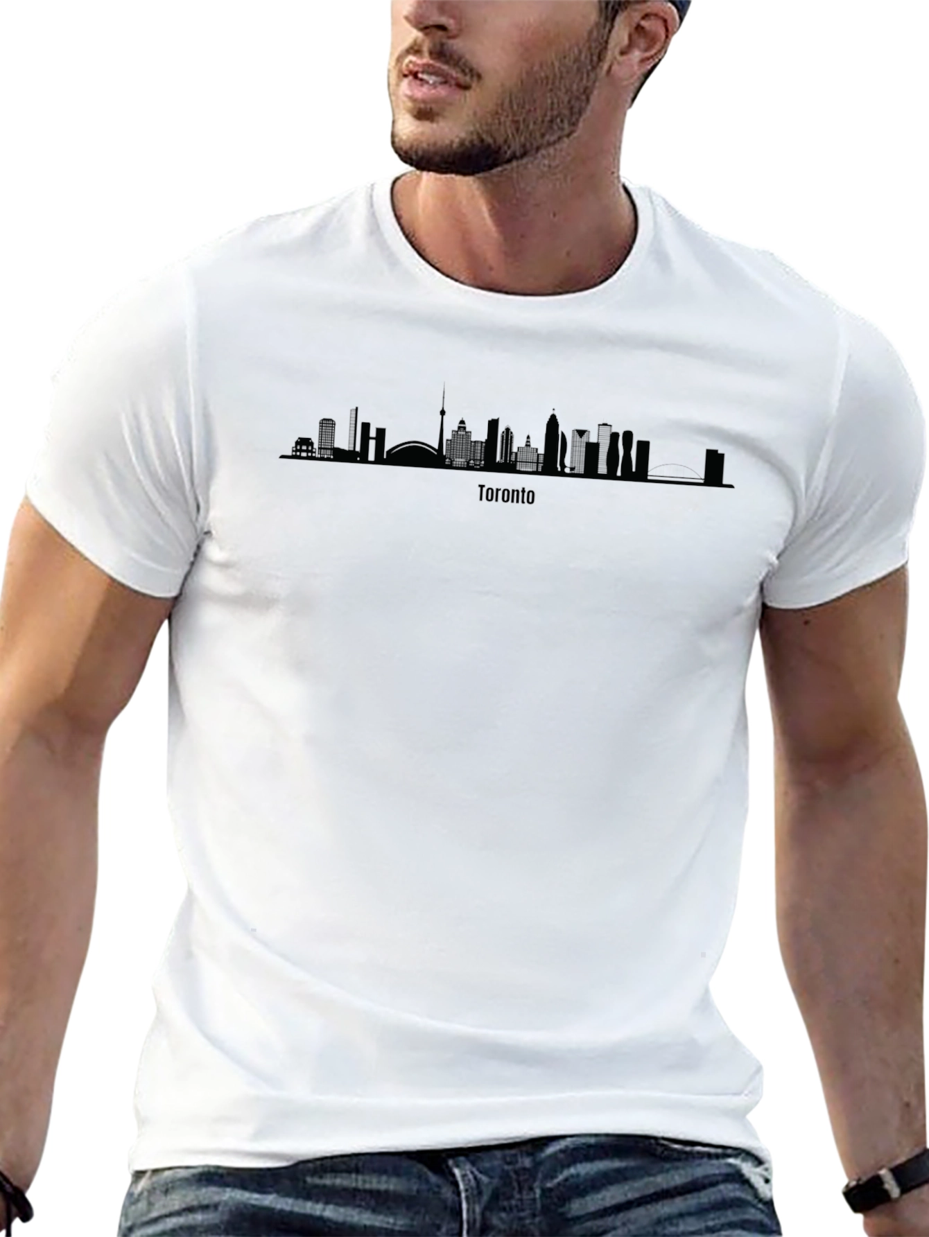 Toronto Skyline Black Graphic Tee
